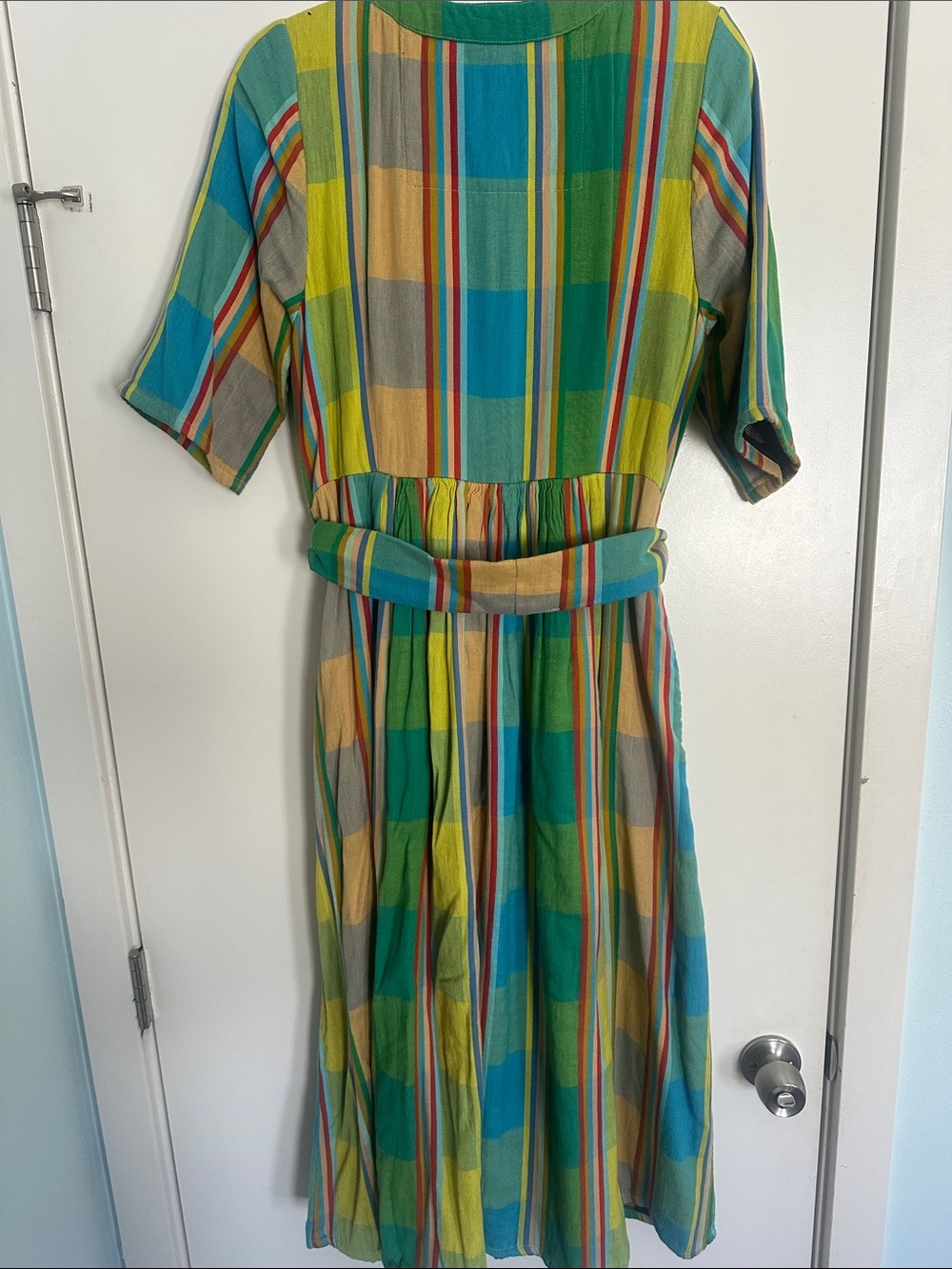 Ace & Jig Dress Green Plaid Size Medium - Picture 7 of 11